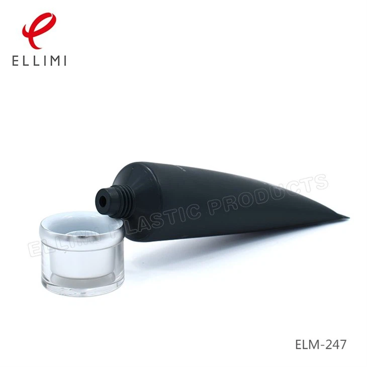 Matte Black Plastic Tube Packaging